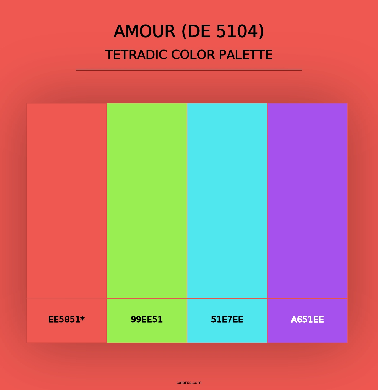 Amour (DE 5104) - Tetradic Color Palette