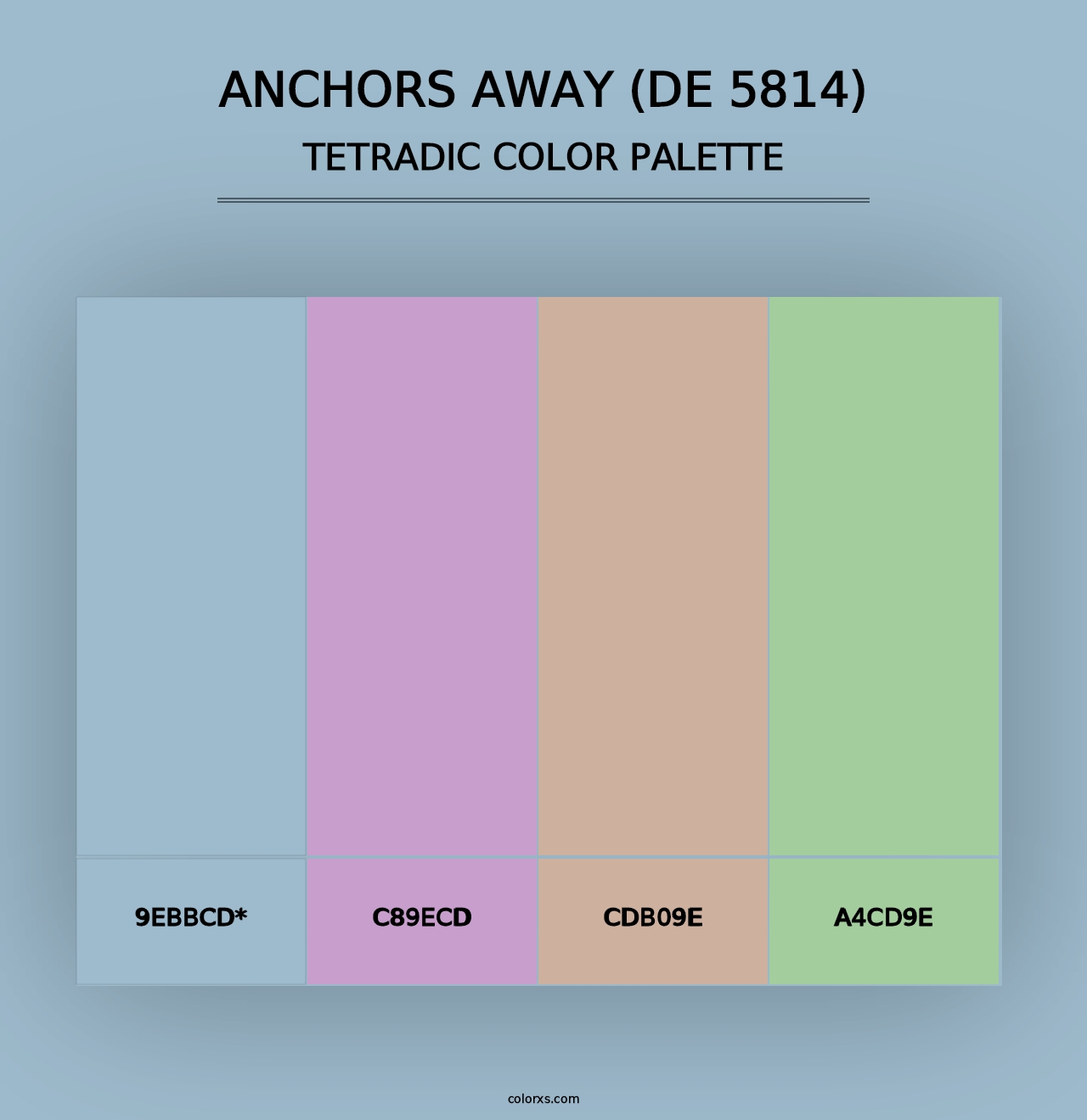 Anchors Away (DE 5814) - Tetradic Color Palette