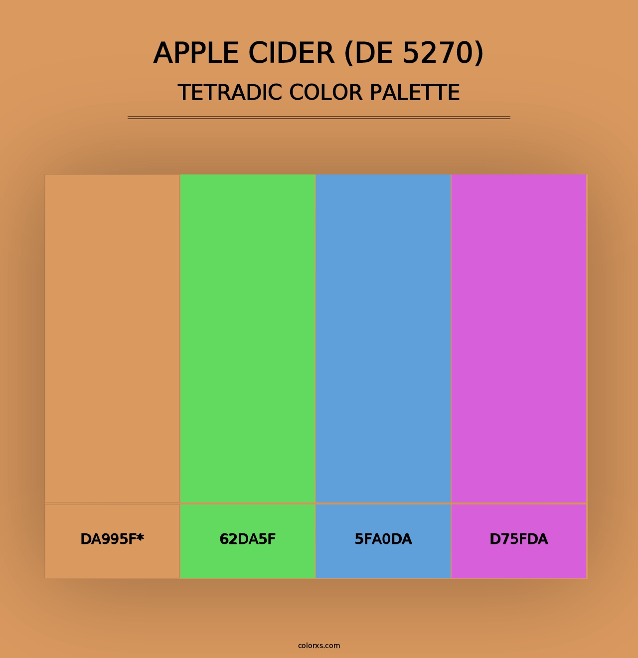 Apple Cider (DE 5270) - Tetradic Color Palette