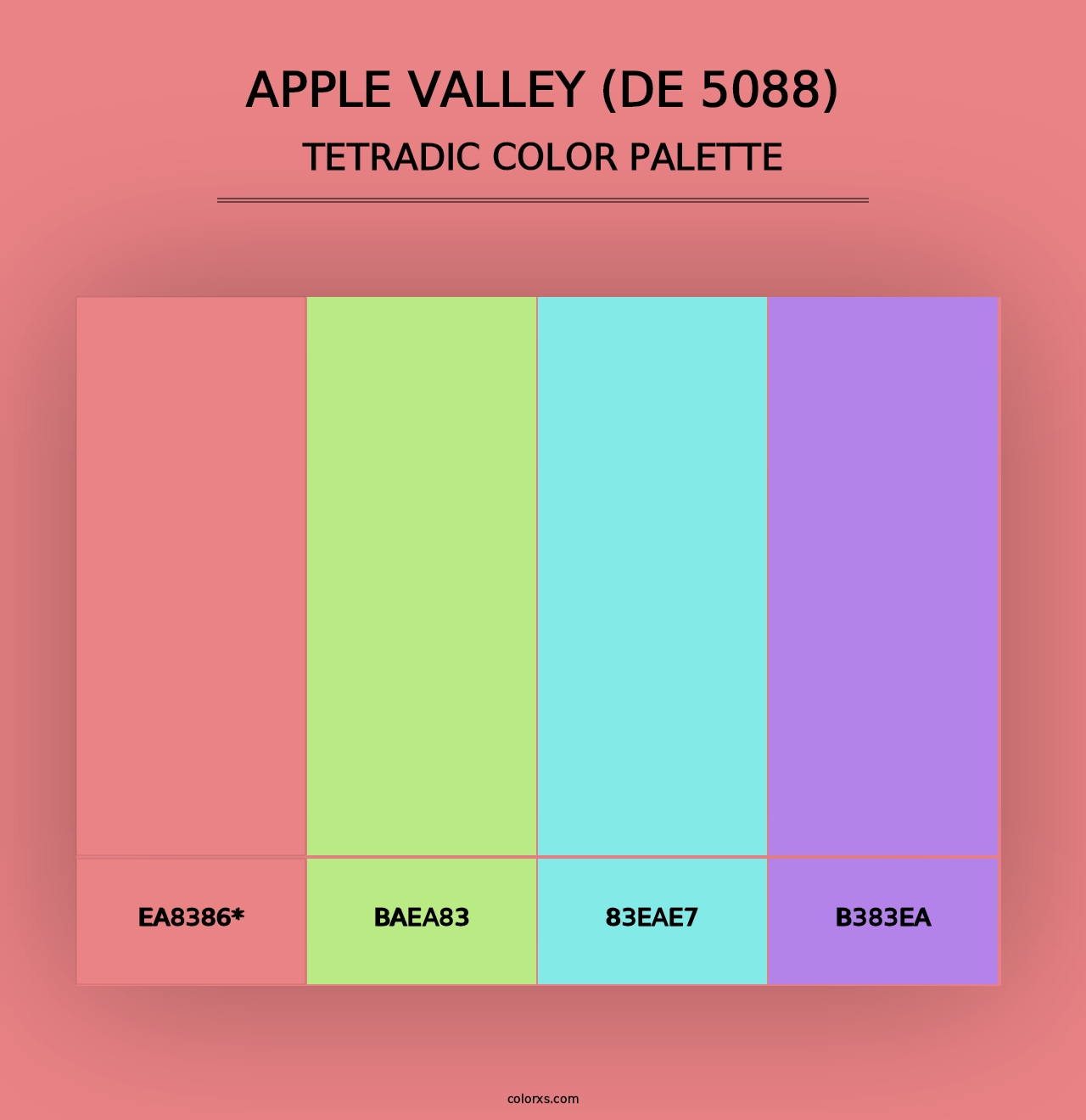 Apple Valley (DE 5088) - Tetradic Color Palette