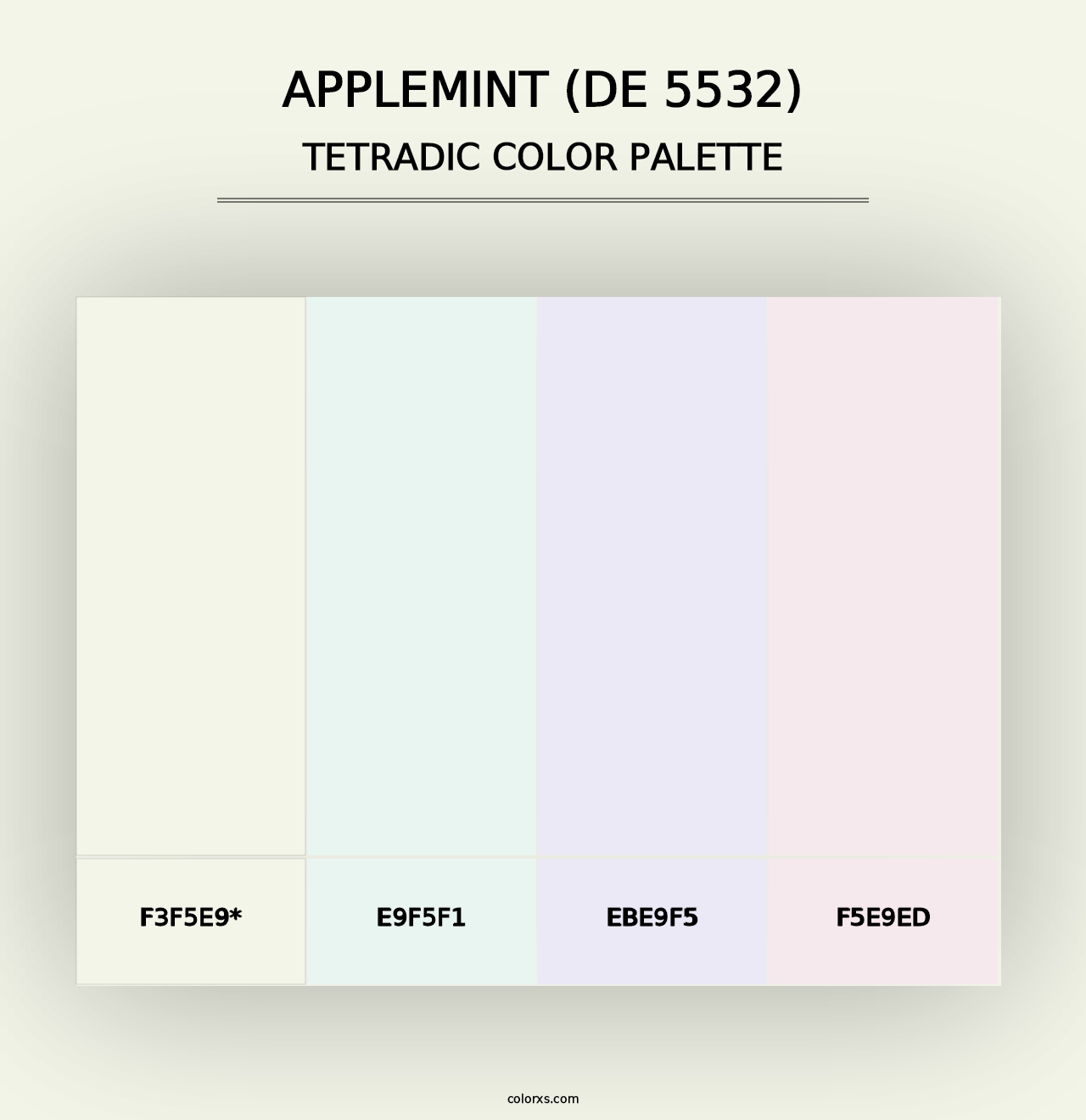 Applemint (DE 5532) - Tetradic Color Palette