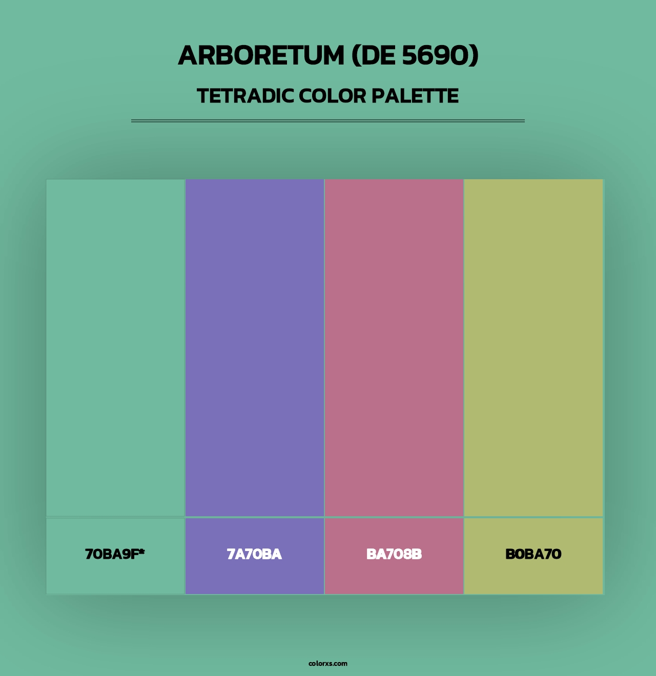 Arboretum (DE 5690) - Tetradic Color Palette