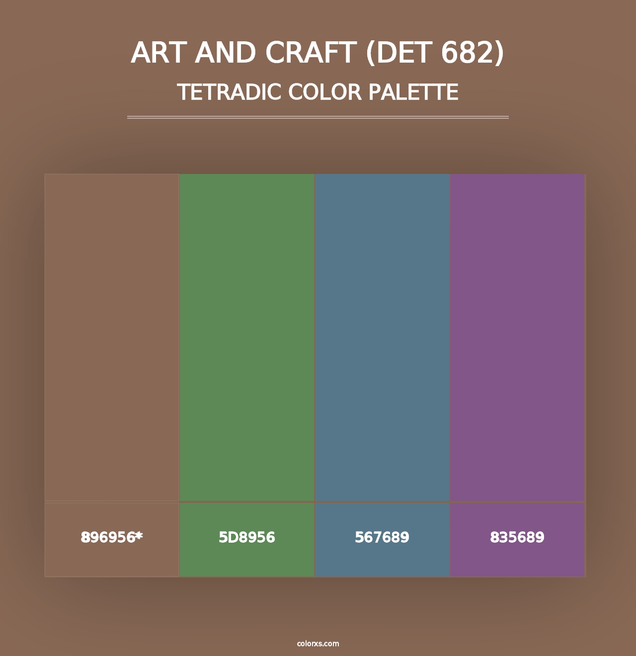 Art and Craft (DET 682) - Tetradic Color Palette