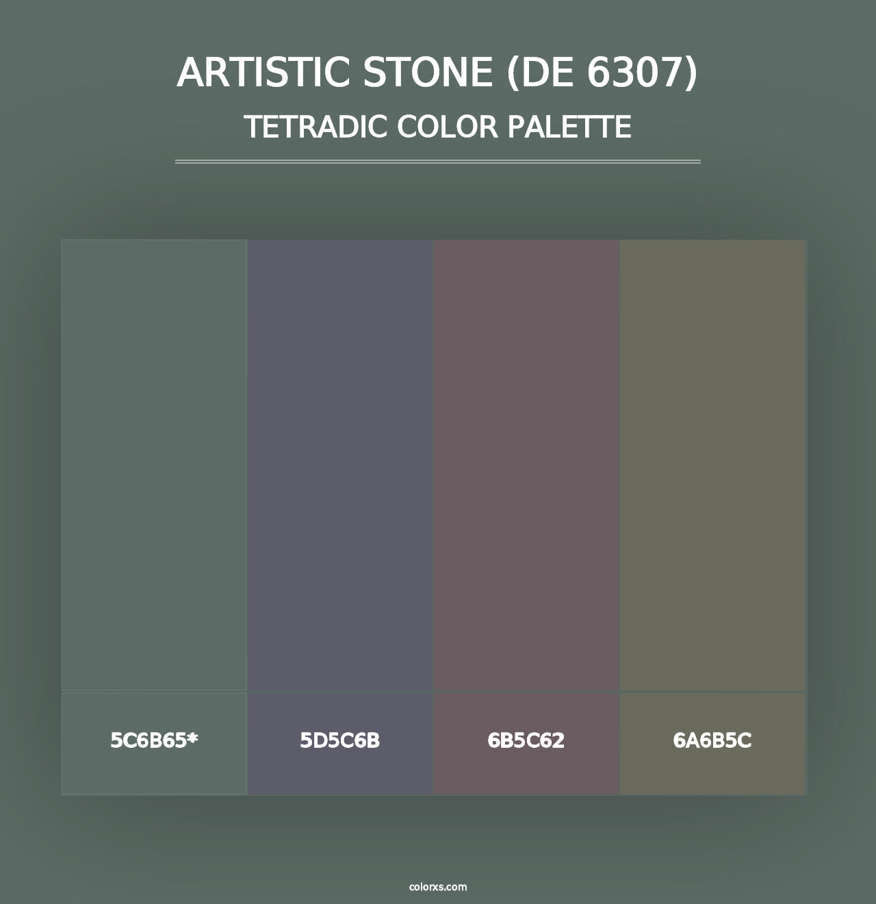 Artistic Stone (DE 6307) - Tetradic Color Palette