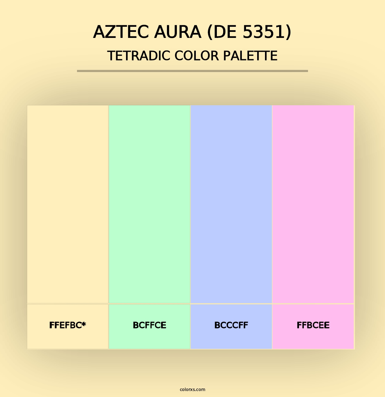 Aztec Aura (DE 5351) - Tetradic Color Palette