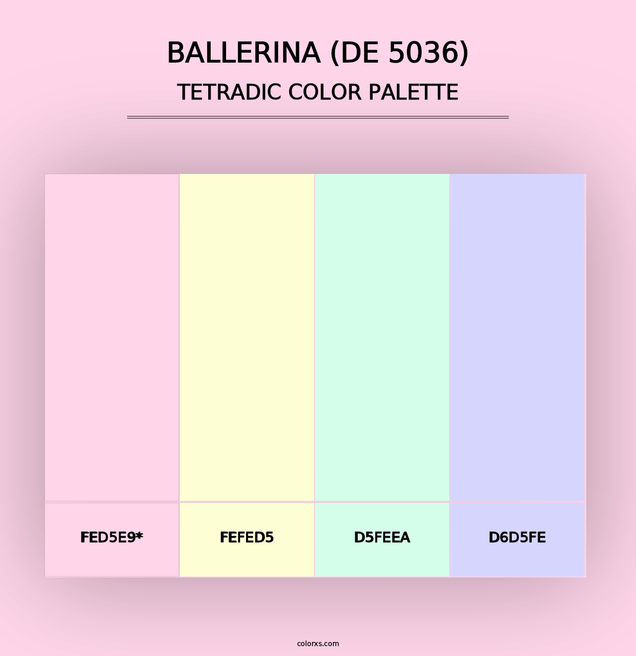 Ballerina (DE 5036) - Tetradic Color Palette