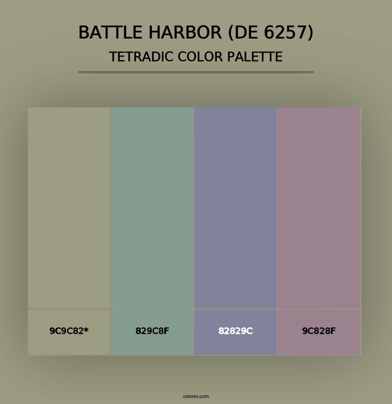 Battle Harbor (DE 6257) - Tetradic Color Palette