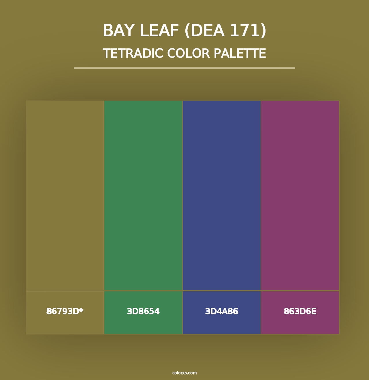 Bay Leaf (DEA 171) - Tetradic Color Palette