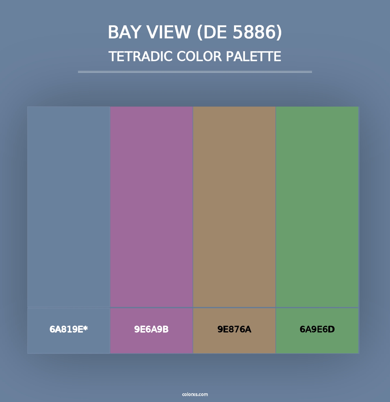 Bay View (DE 5886) - Tetradic Color Palette