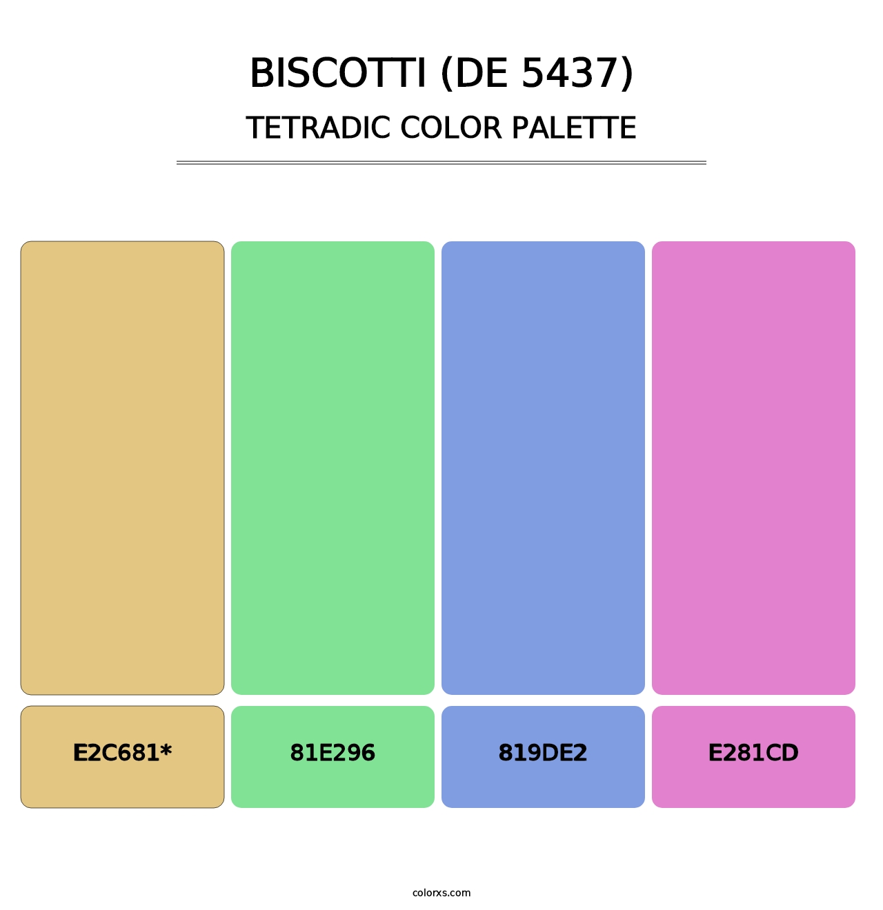 Biscotti (DE 5437) - Tetradic Color Palette