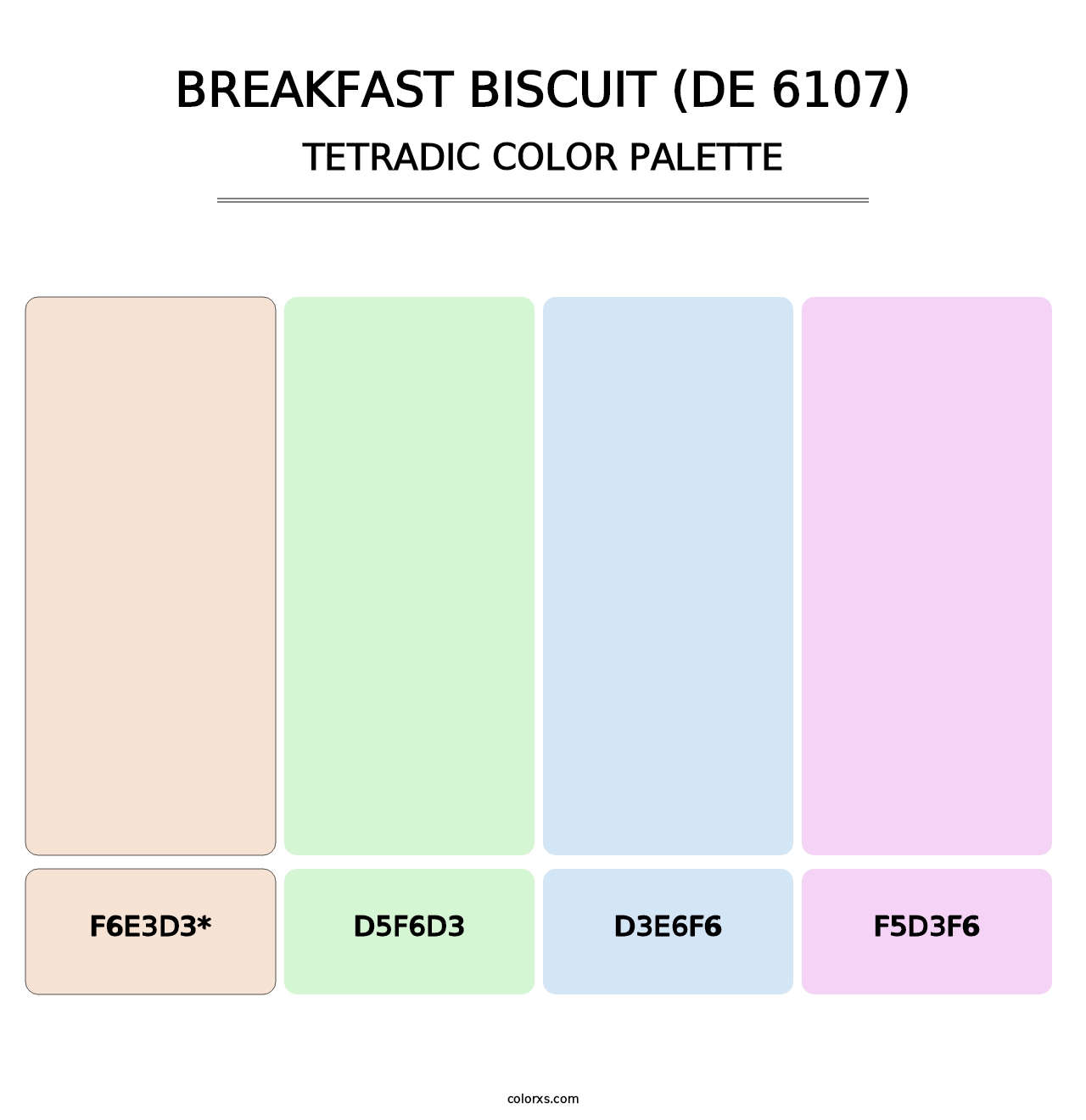 Breakfast Biscuit (DE 6107) - Tetradic Color Palette