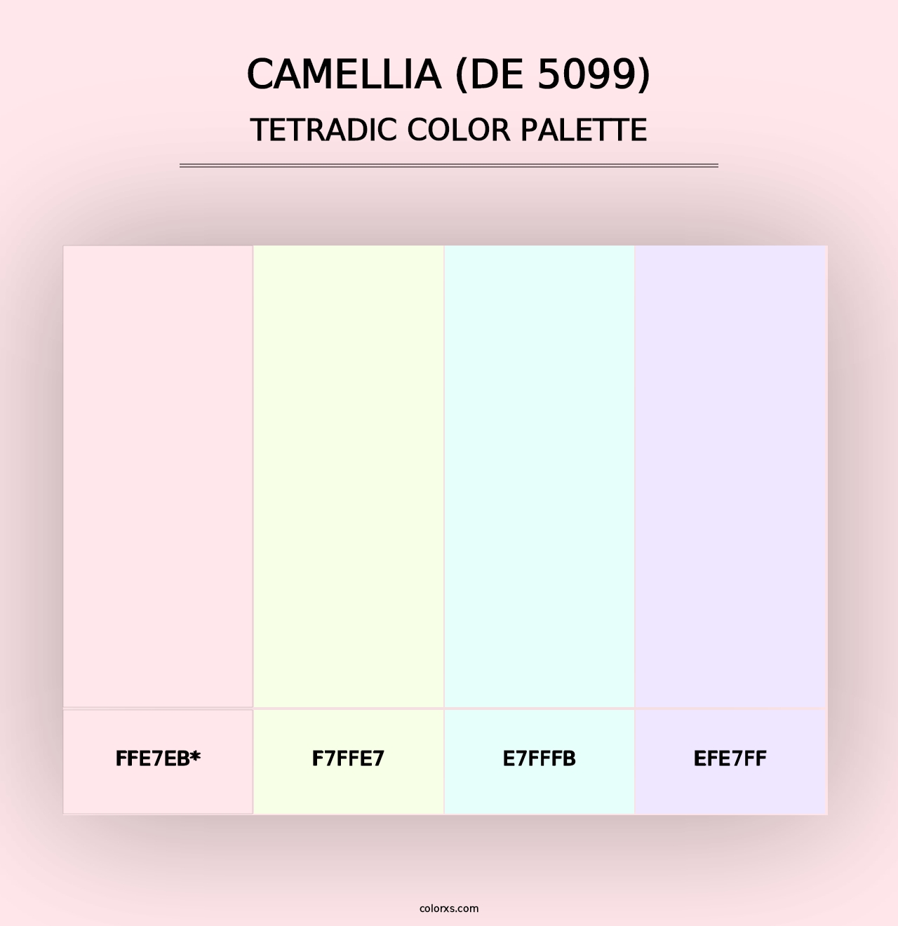 Camellia (DE 5099) - Tetradic Color Palette