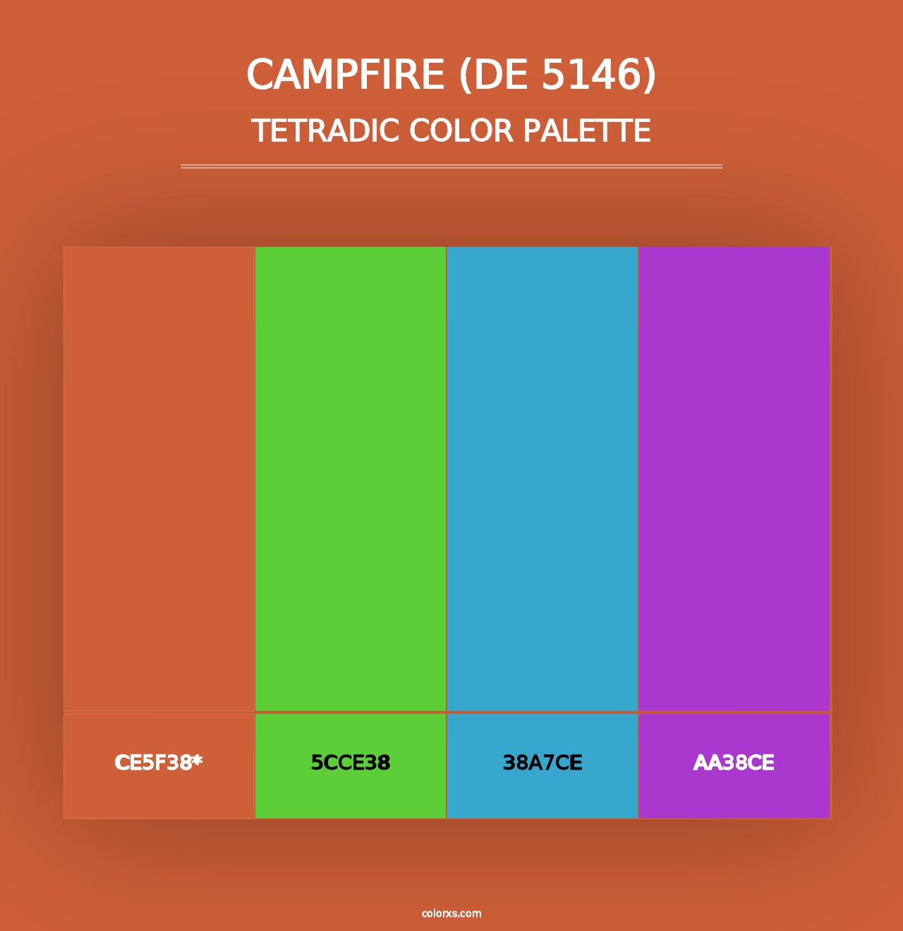 Campfire (DE 5146) - Tetradic Color Palette