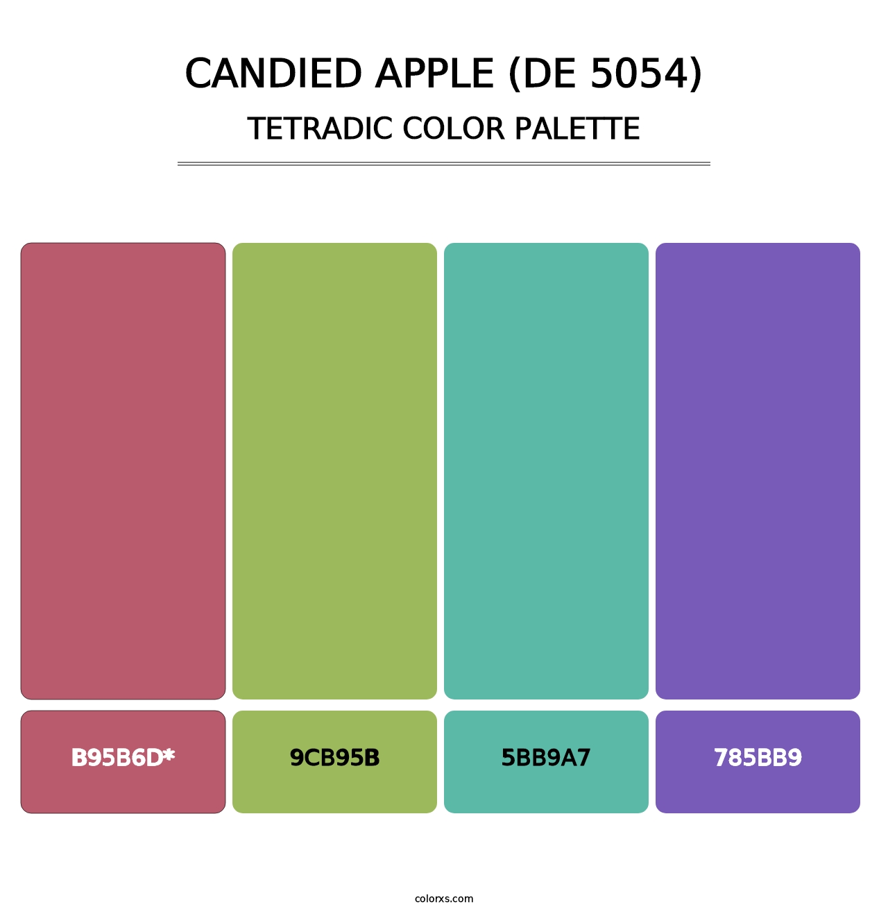 Candied Apple (DE 5054) - Tetradic Color Palette