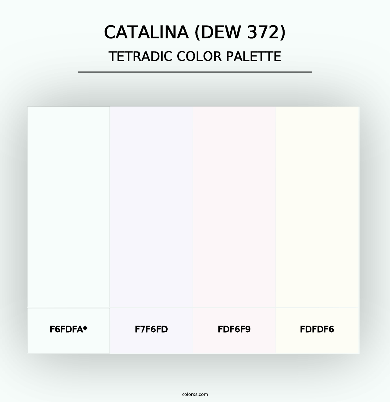 Catalina (DEW 372) - Tetradic Color Palette