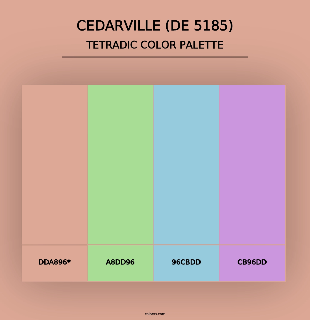 Cedarville (DE 5185) - Tetradic Color Palette