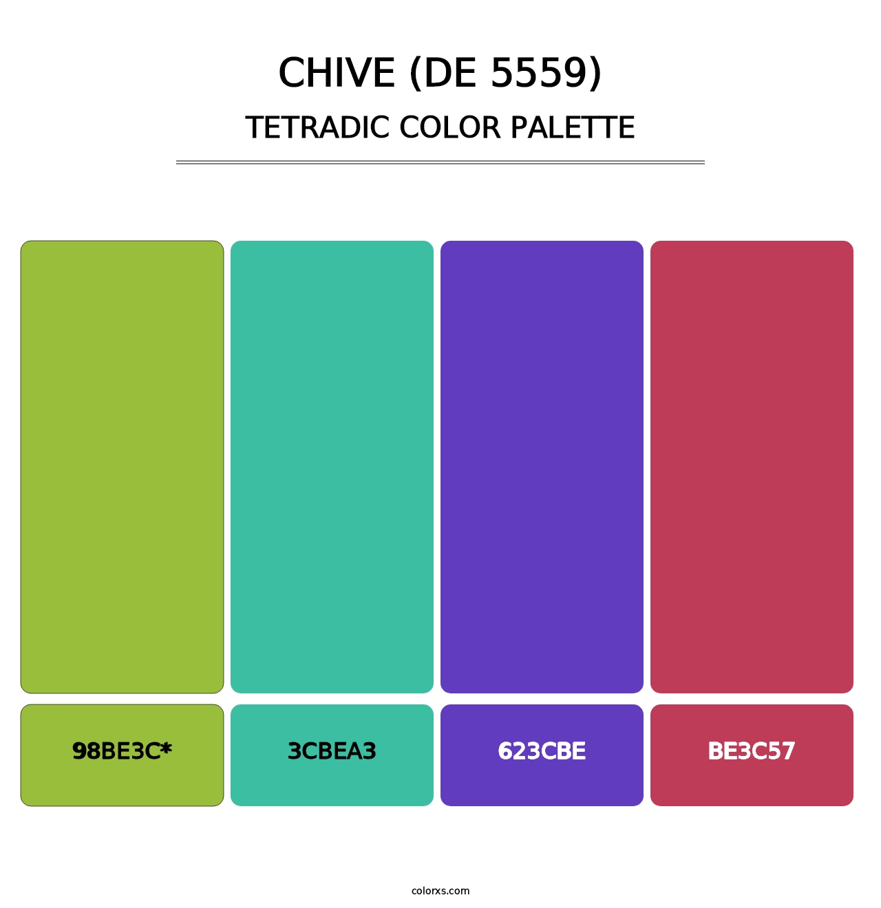 Chive (DE 5559) - Tetradic Color Palette