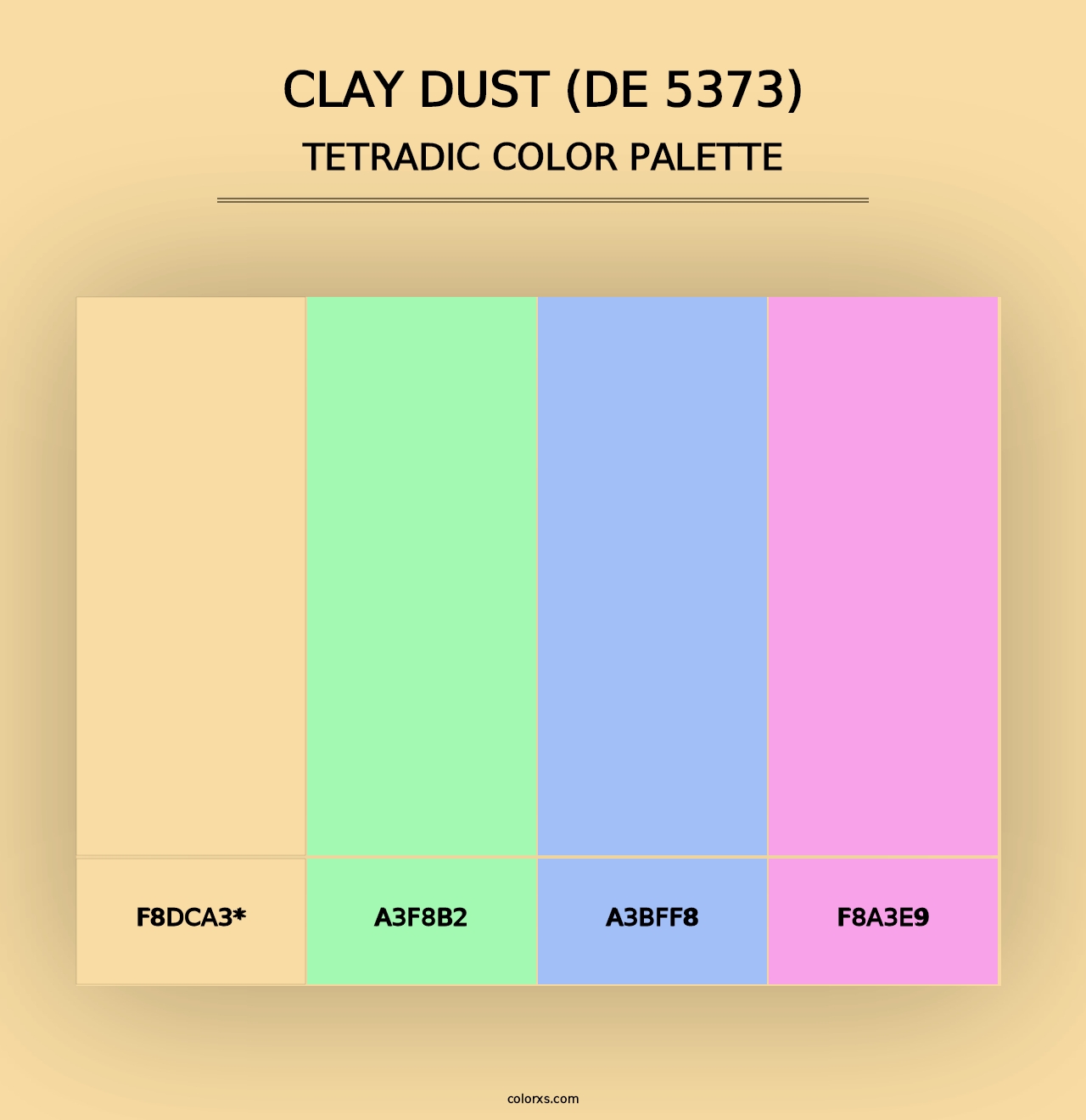 Clay Dust (DE 5373) - Tetradic Color Palette