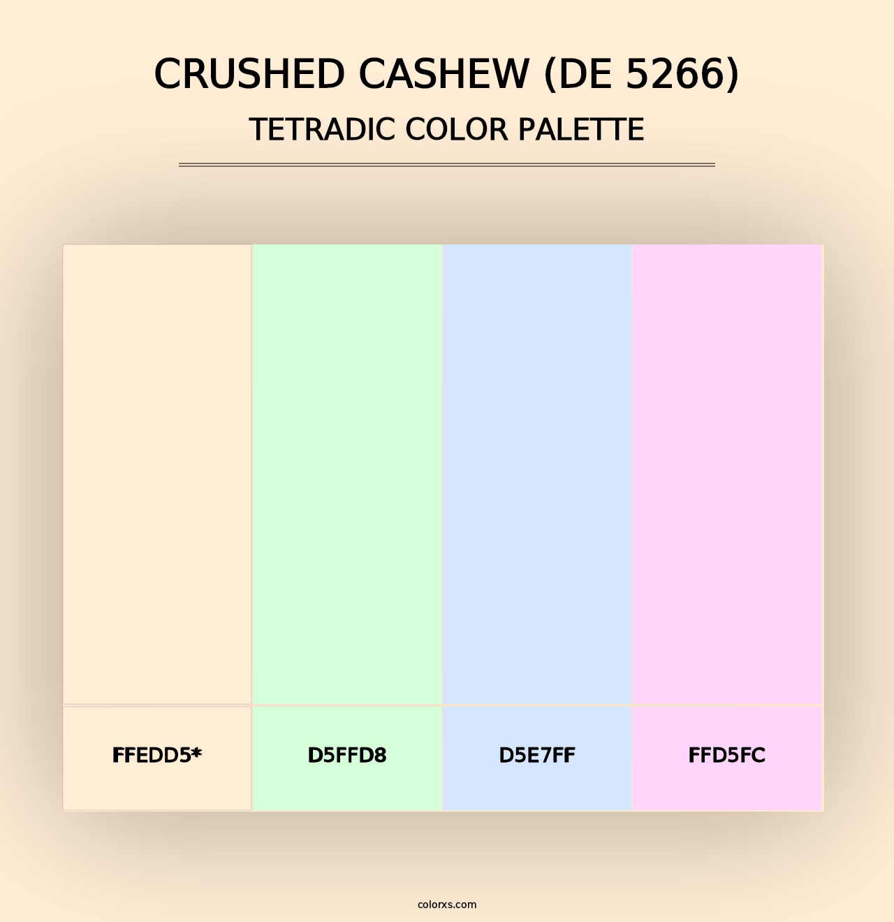 Crushed Cashew (DE 5266) - Tetradic Color Palette