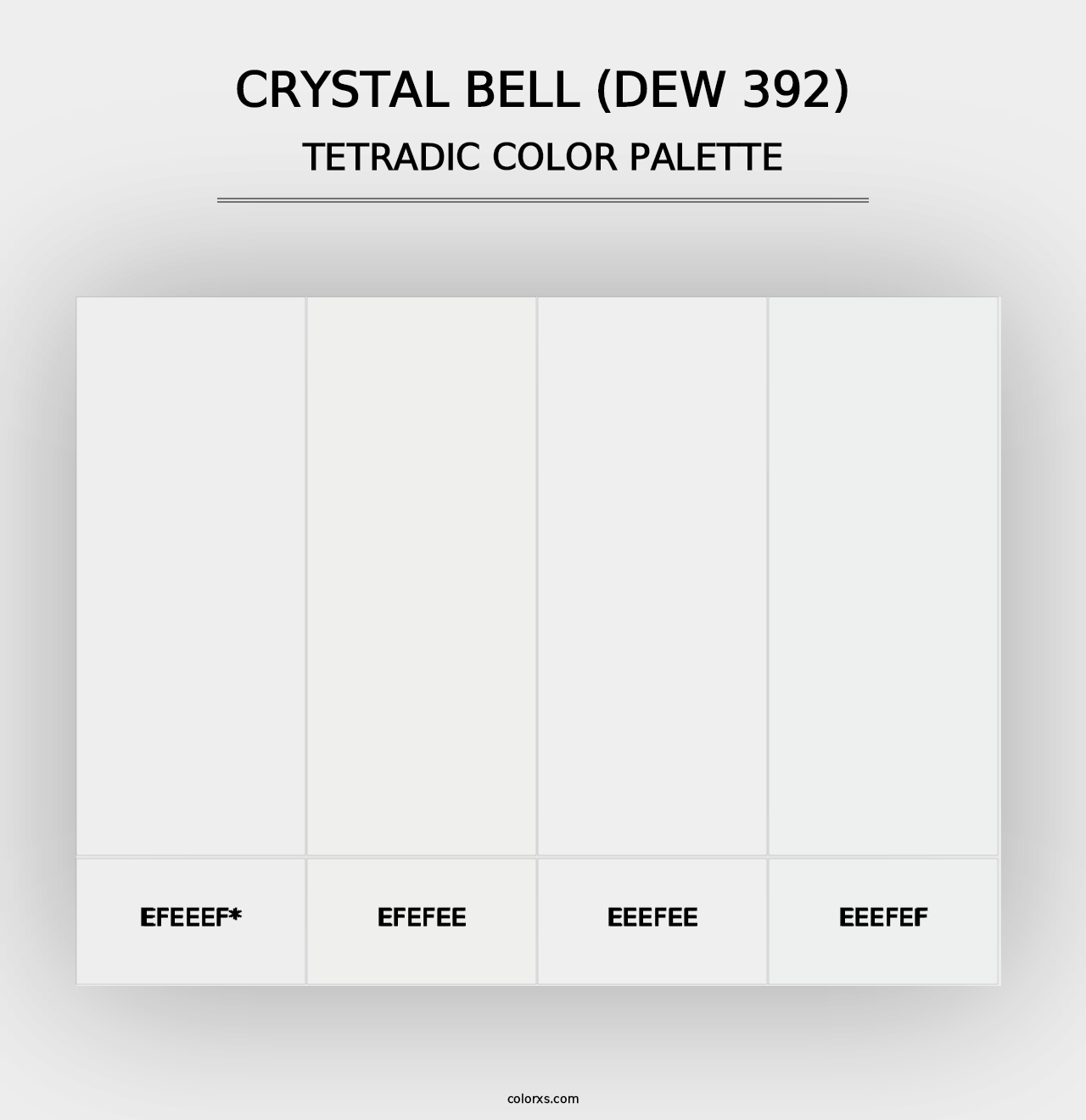 Crystal Bell (DEW 392) - Tetradic Color Palette