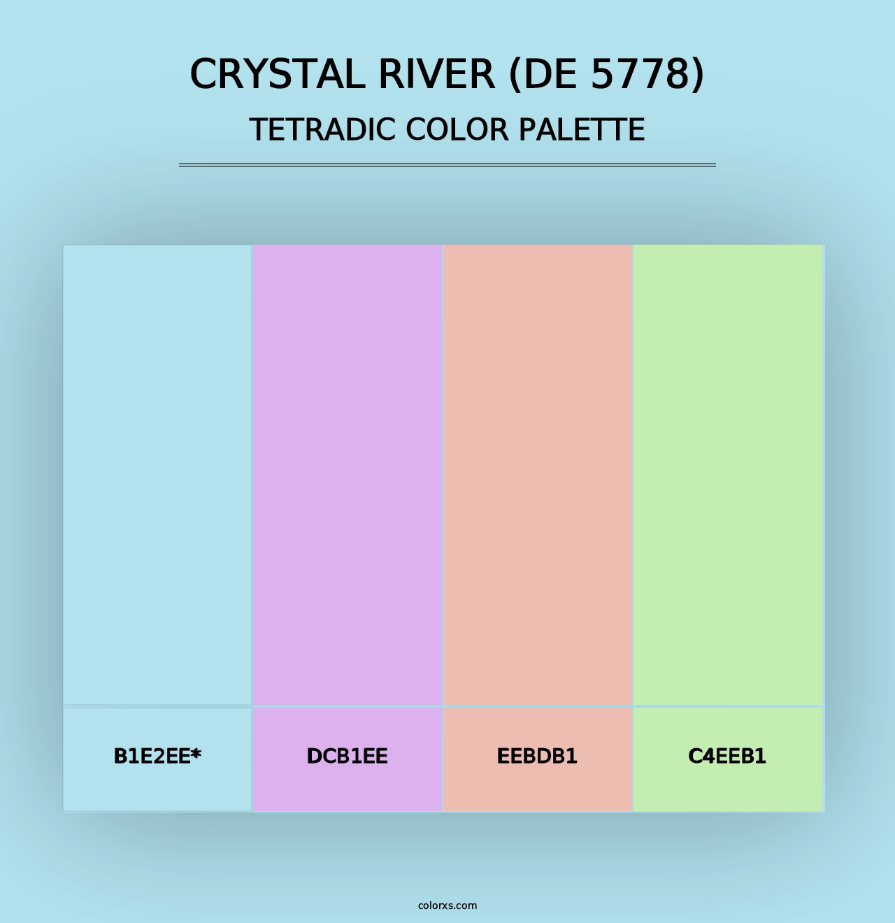 Crystal River (DE 5778) - Tetradic Color Palette