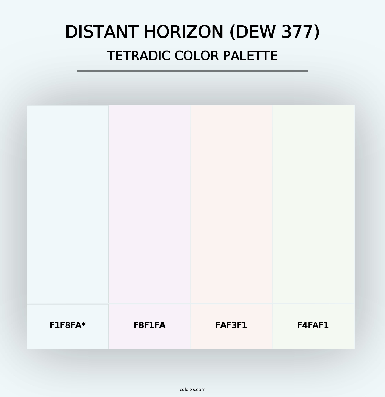 Distant Horizon (DEW 377) - Tetradic Color Palette