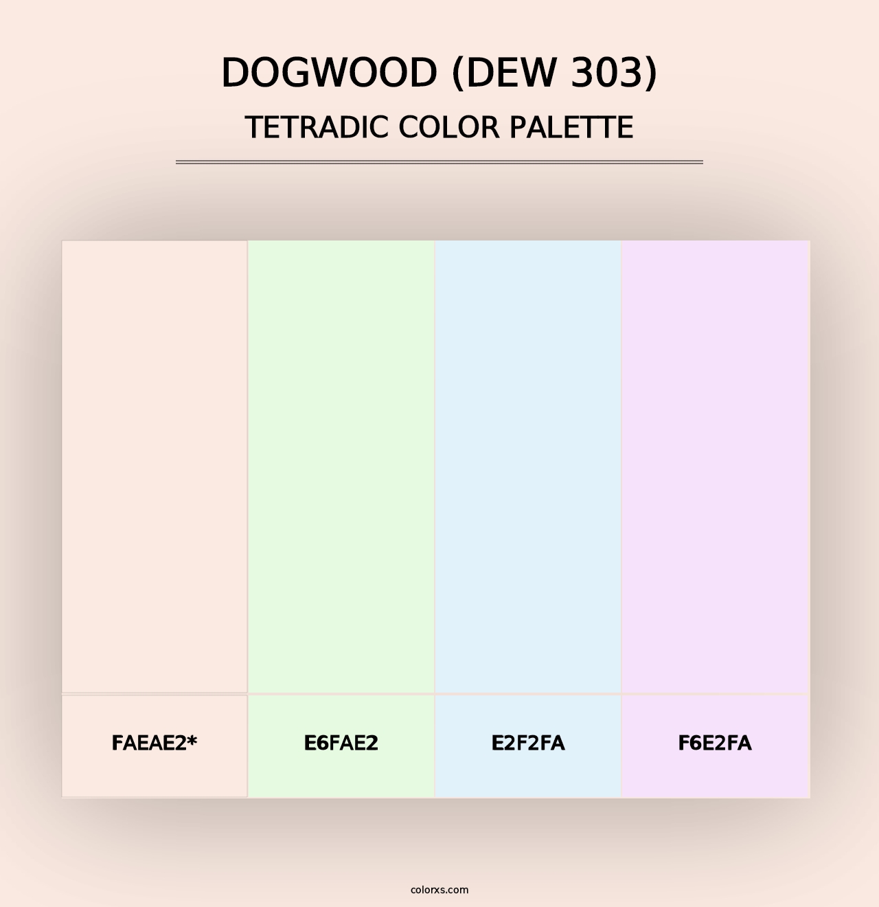 Dogwood (DEW 303) - Tetradic Color Palette