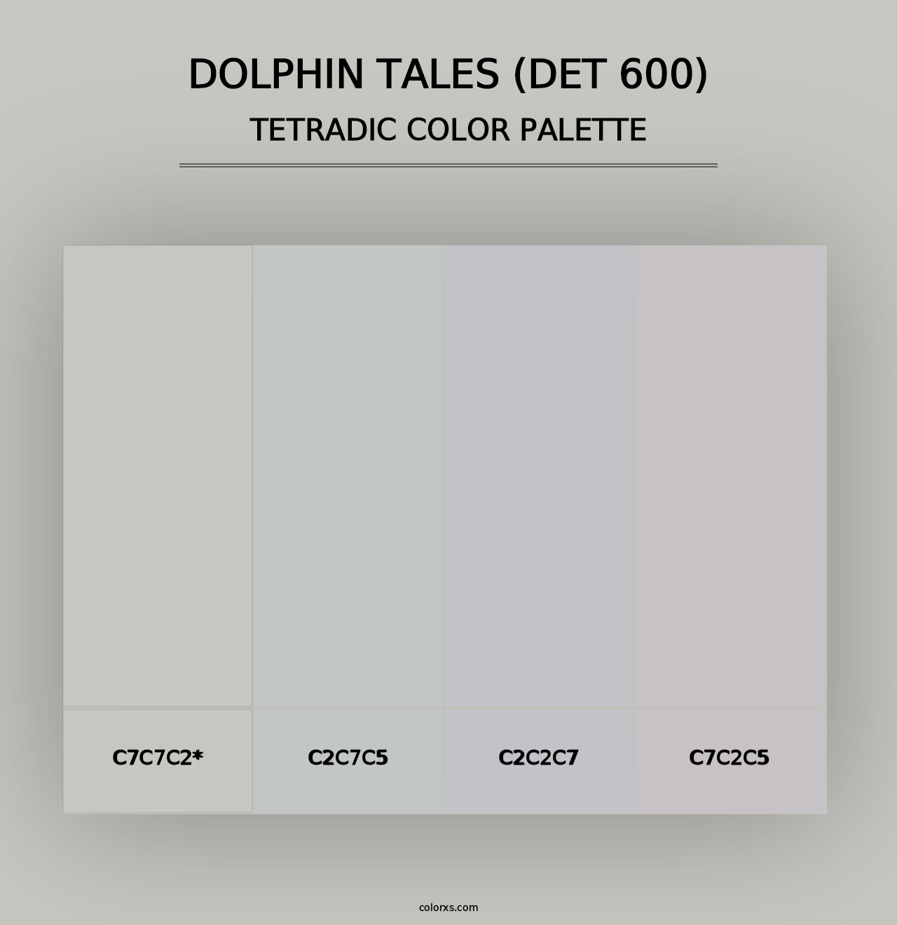 Dolphin Tales (DET 600) - Tetradic Color Palette