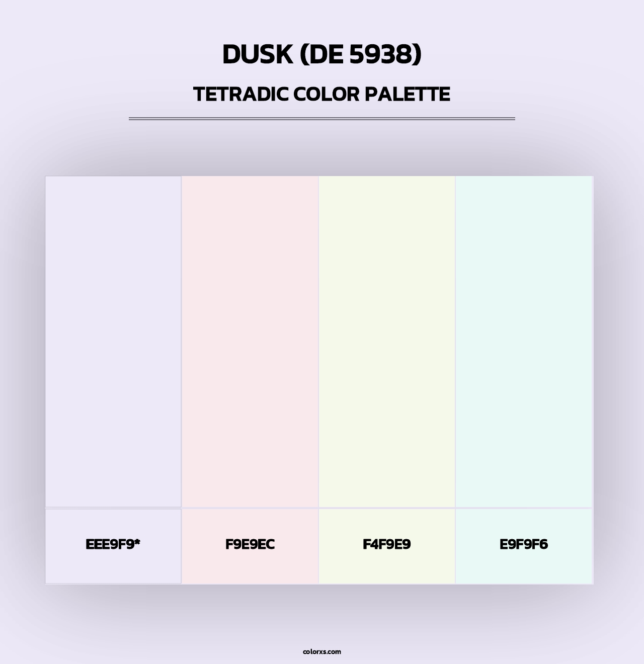 Dusk (DE 5938) - Tetradic Color Palette