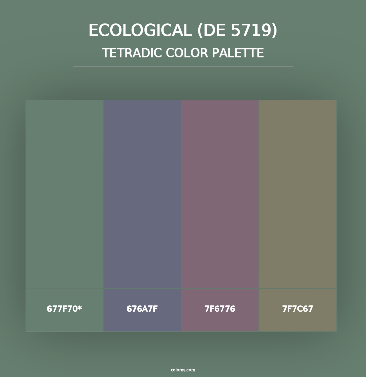 Ecological (DE 5719) - Tetradic Color Palette