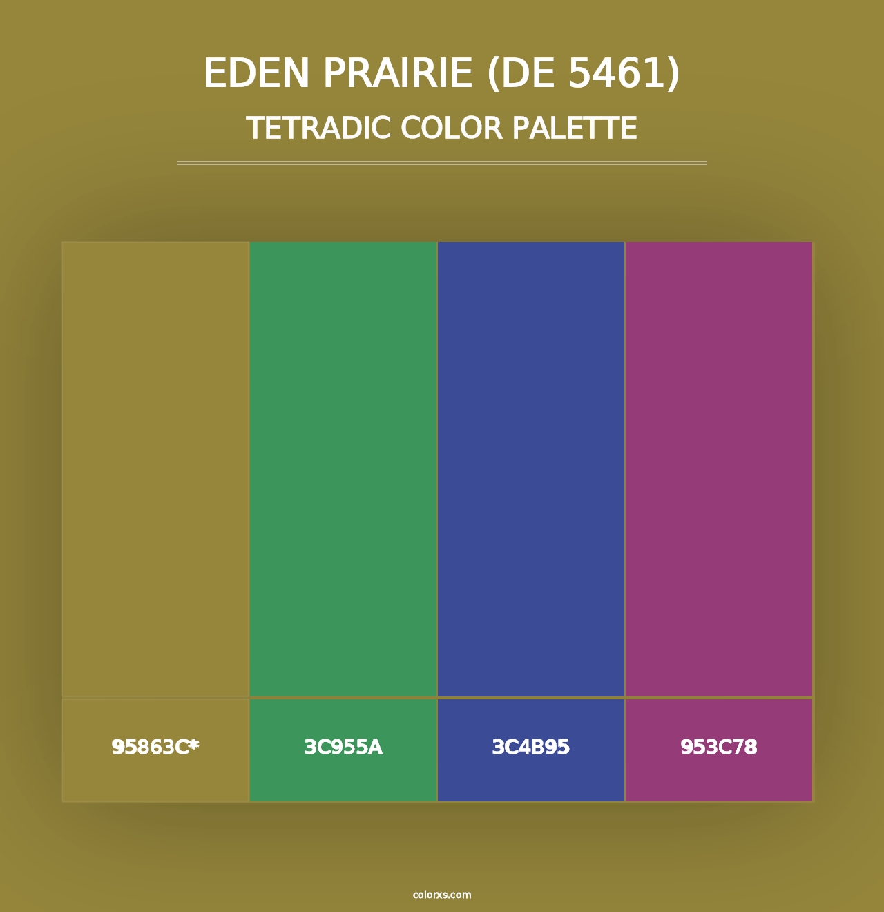 Eden Prairie (DE 5461) - Tetradic Color Palette