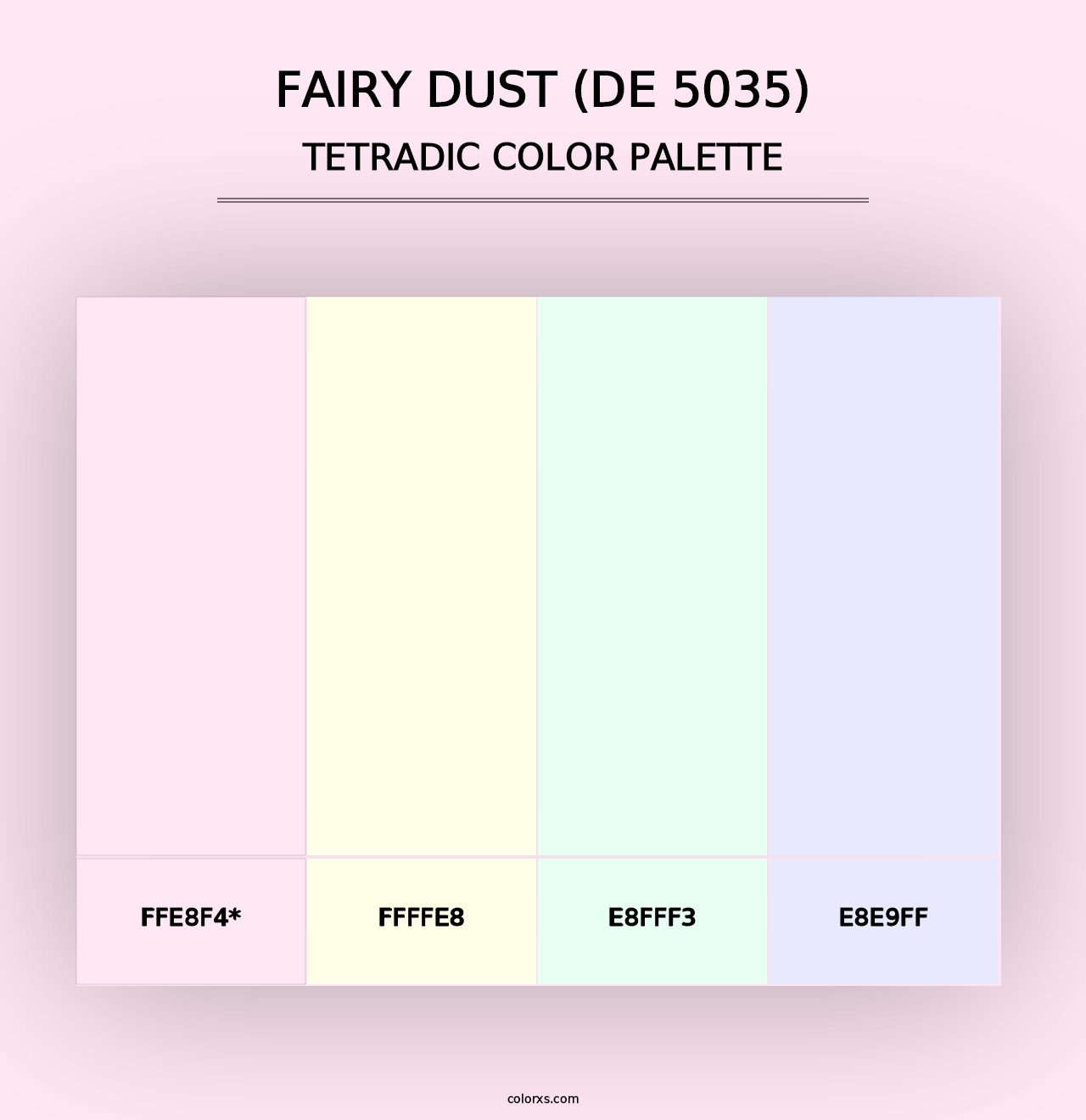 Fairy Dust (DE 5035) - Tetradic Color Palette