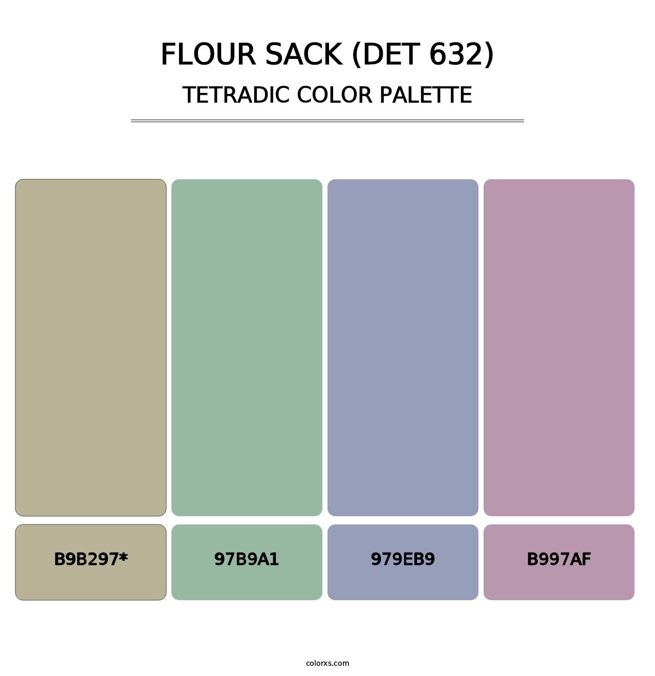 Flour Sack (DET 632) - Tetradic Color Palette