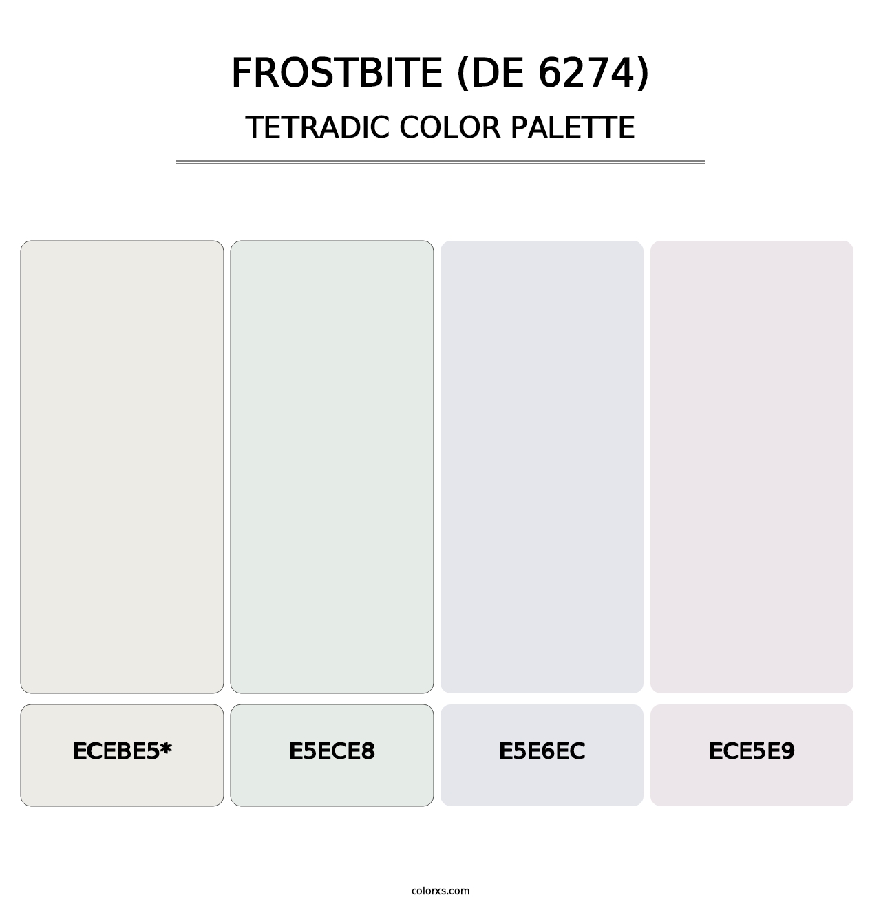 Frostbite (DE 6274) - Tetradic Color Palette