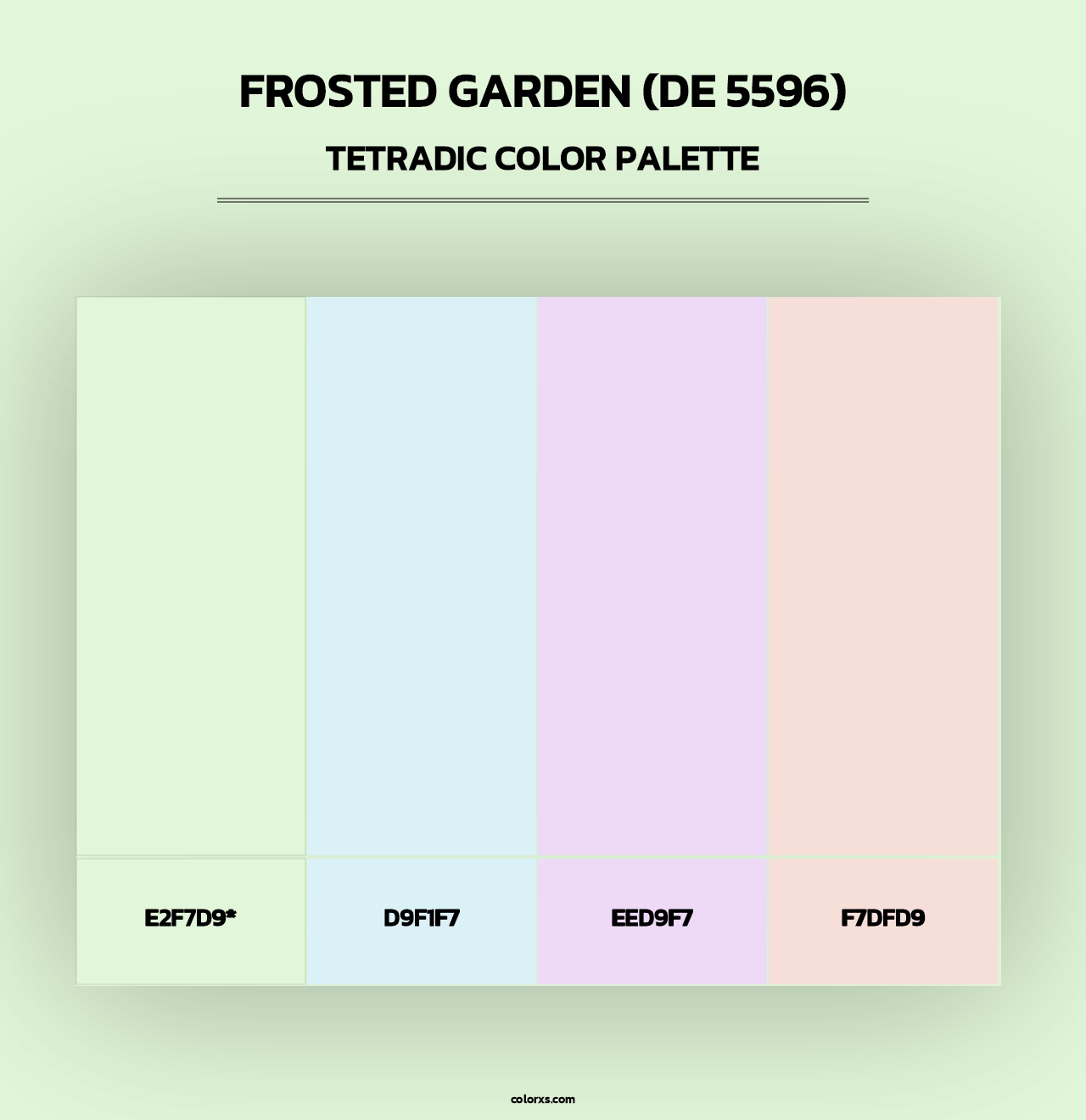 Frosted Garden (DE 5596) - Tetradic Color Palette