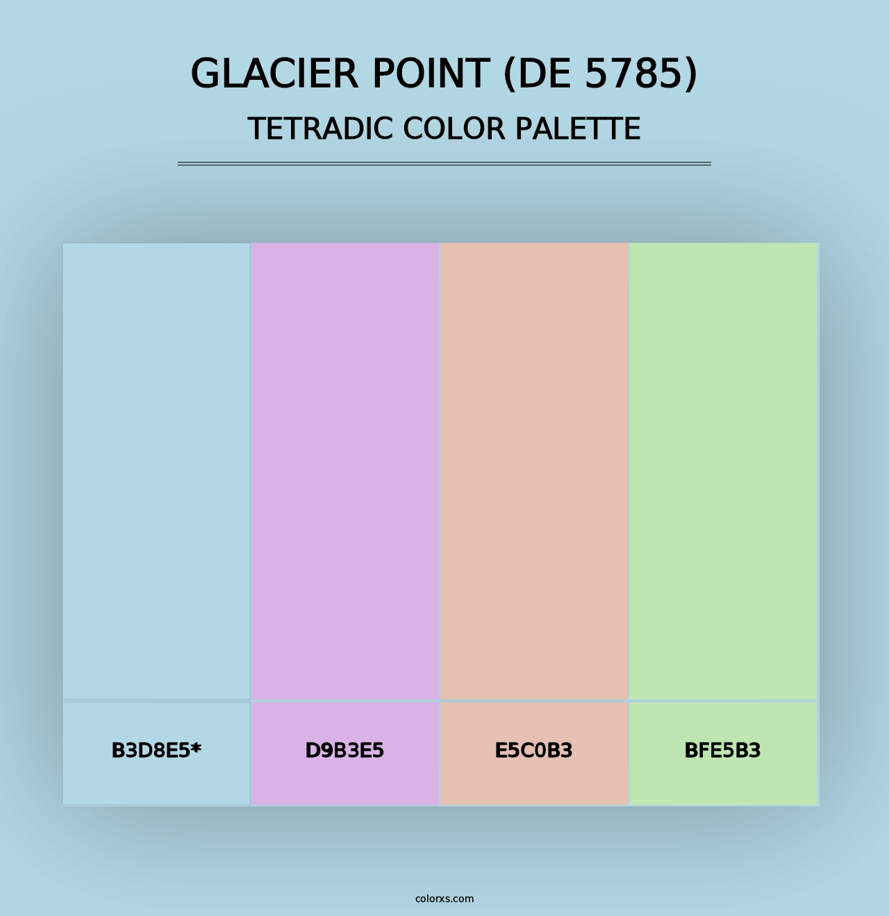 Glacier Point (DE 5785) - Tetradic Color Palette