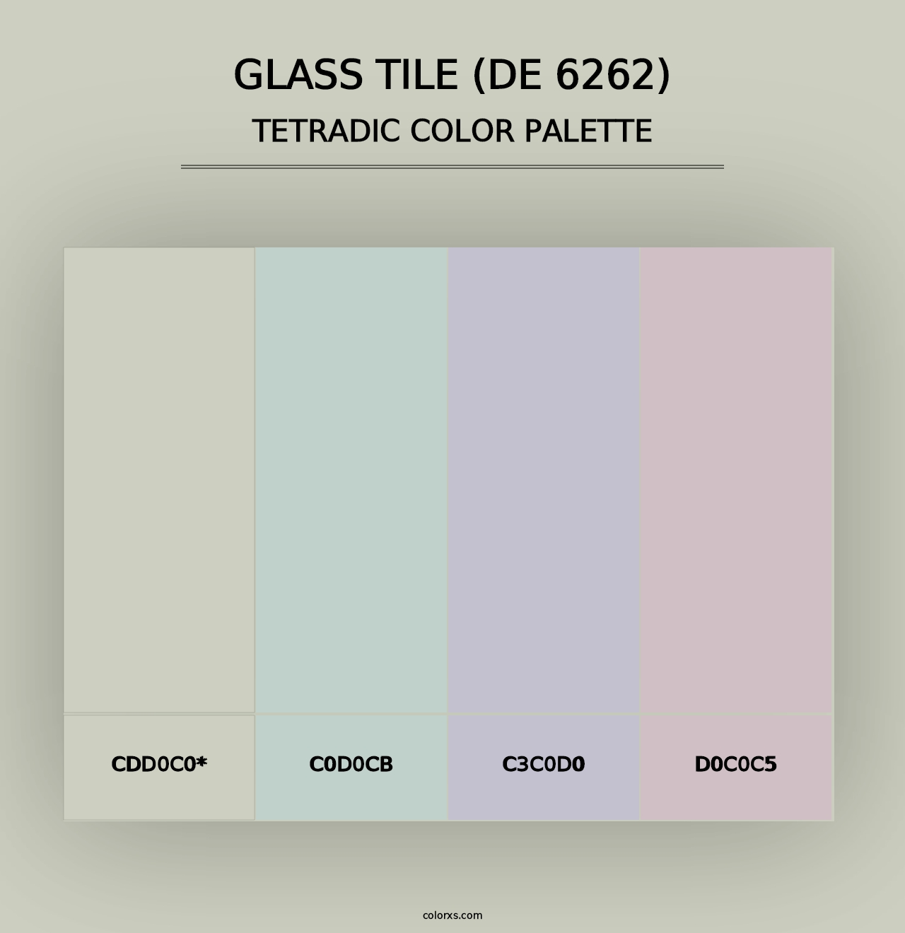 Glass Tile (DE 6262) - Tetradic Color Palette