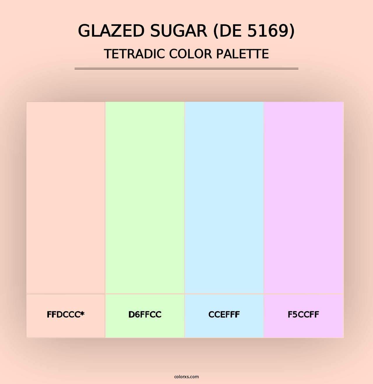 Glazed Sugar (DE 5169) - Tetradic Color Palette