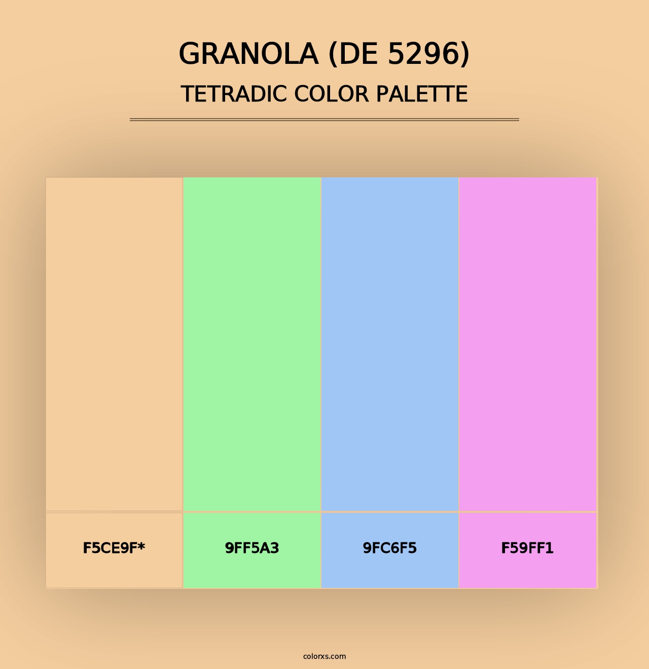 Granola (DE 5296) - Tetradic Color Palette