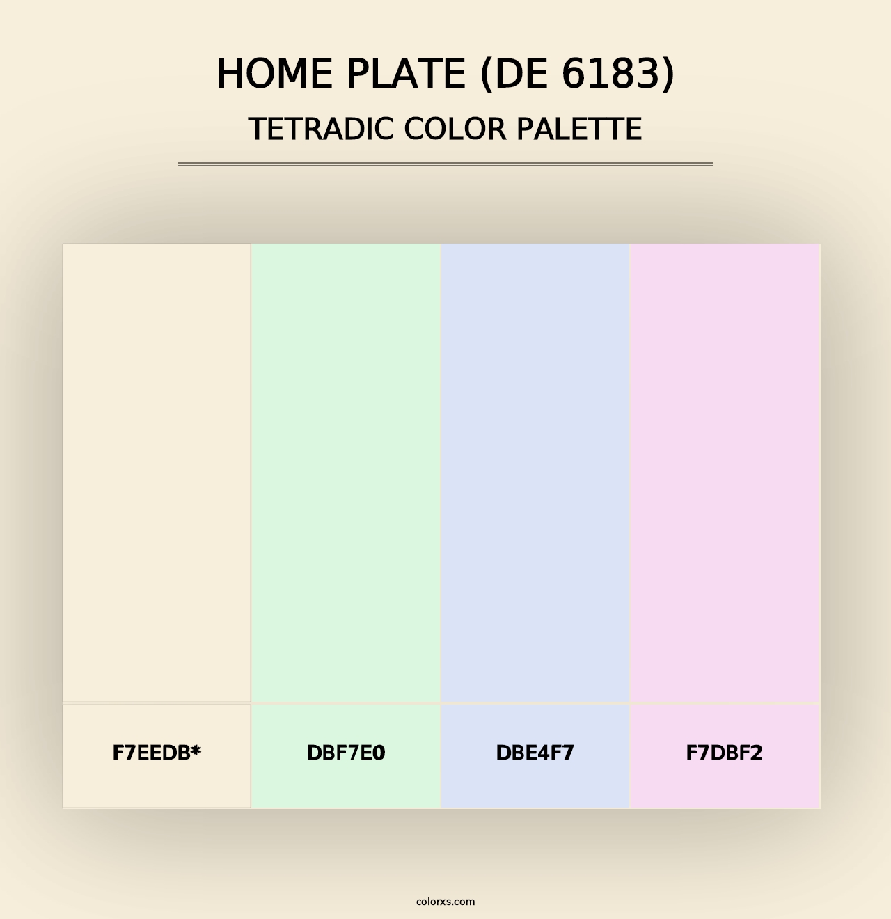 Home Plate (DE 6183) - Tetradic Color Palette