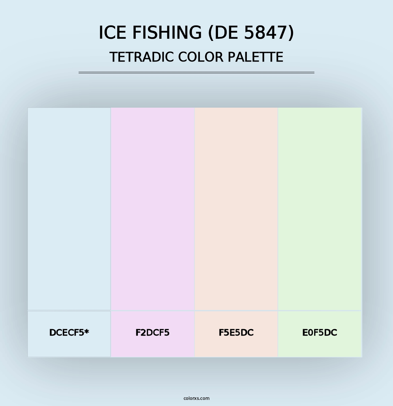 Ice Fishing (DE 5847) - Tetradic Color Palette