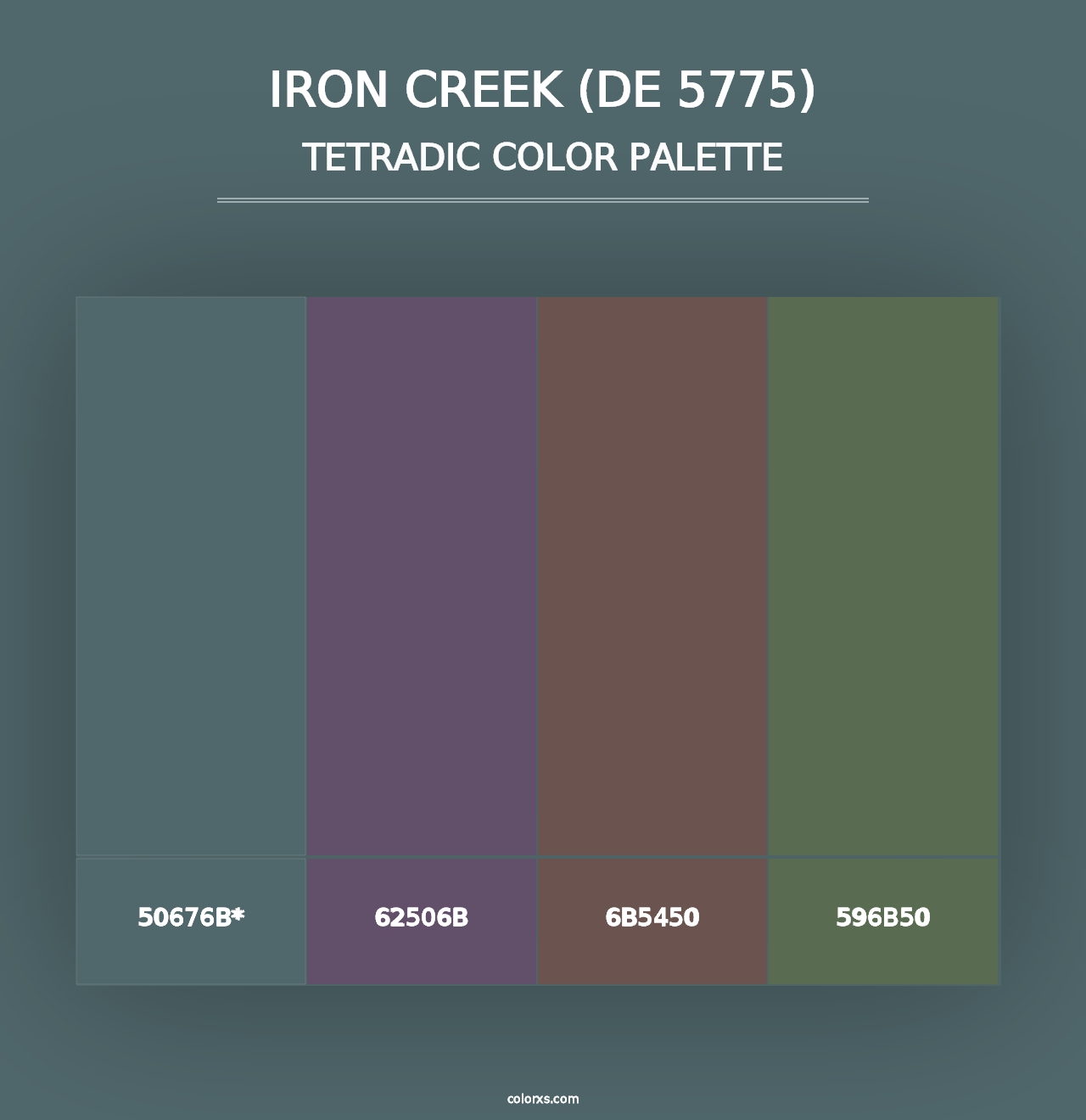 Iron Creek (DE 5775) - Tetradic Color Palette