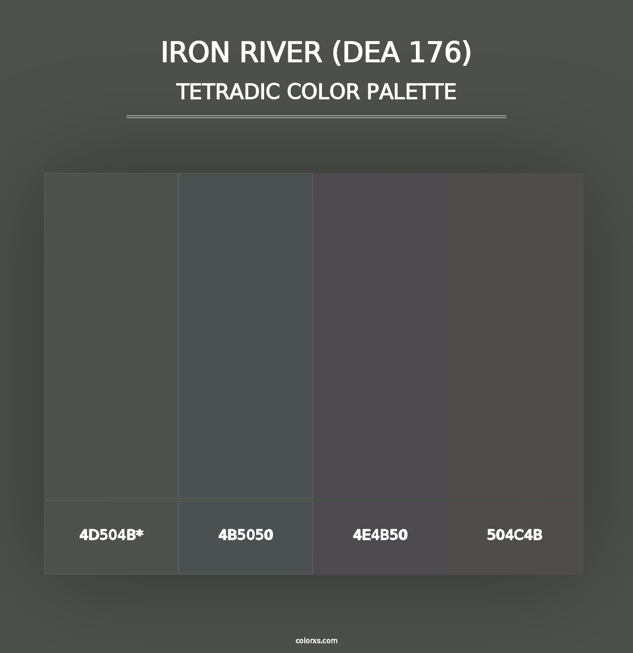 Iron River (DEA 176) - Tetradic Color Palette