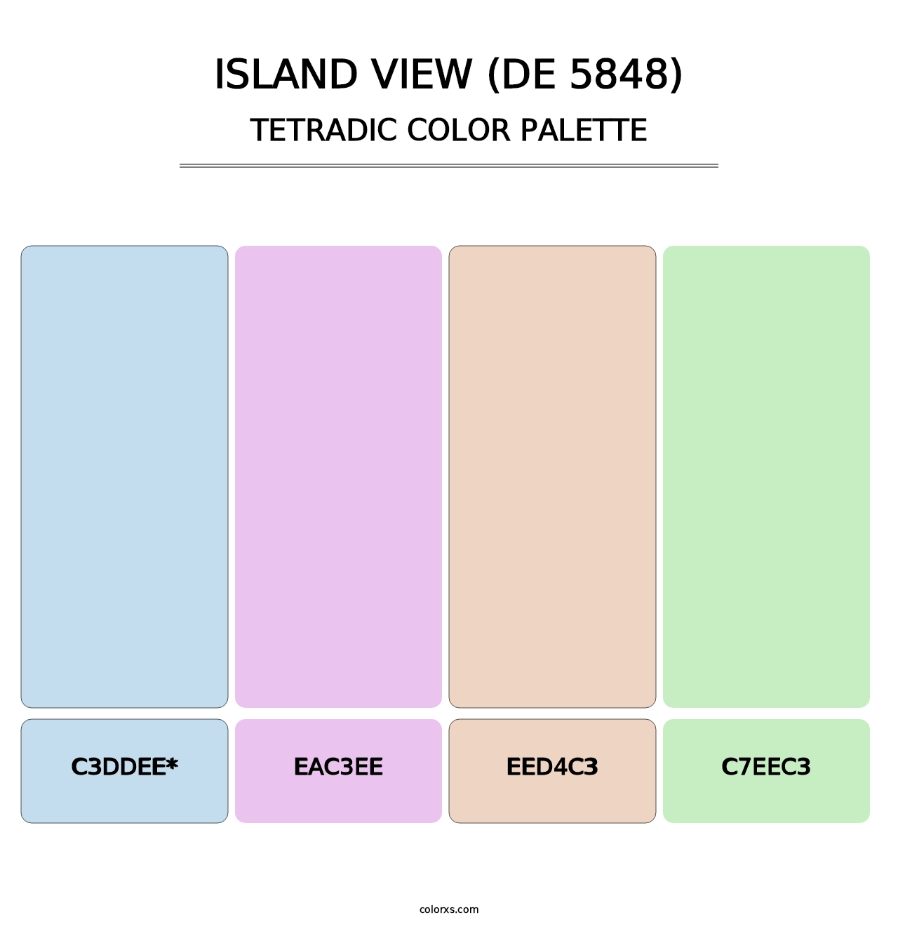 Island View (DE 5848) - Tetradic Color Palette