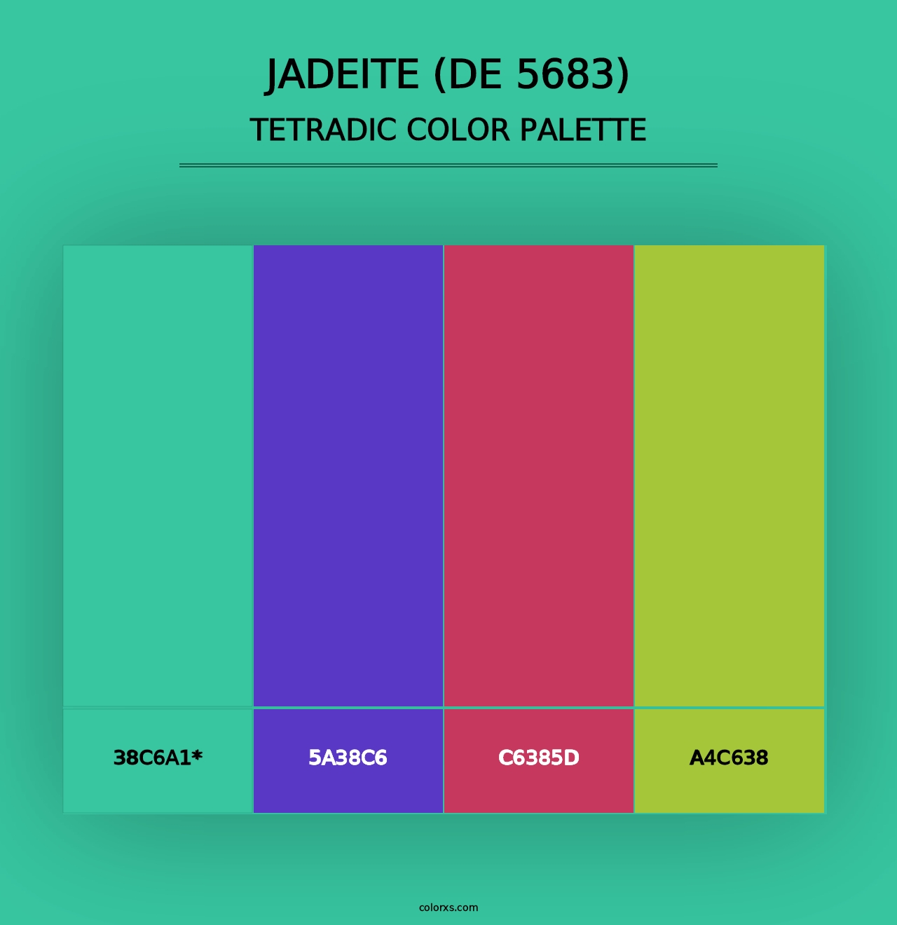 Jadeite (DE 5683) - Tetradic Color Palette