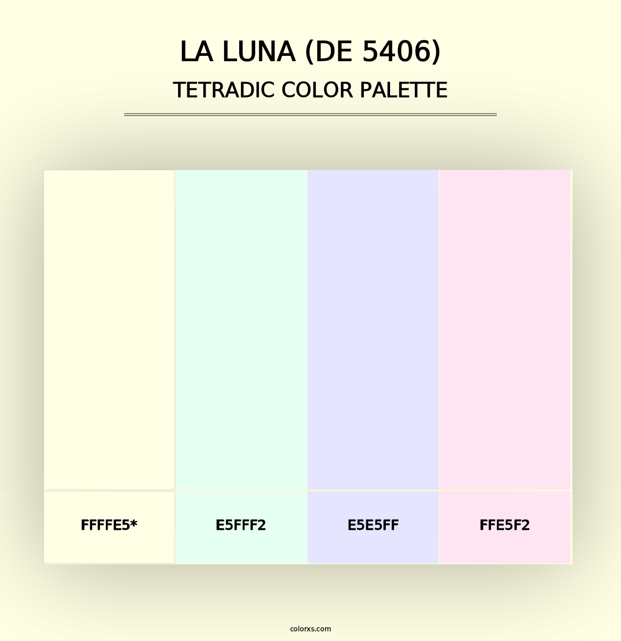 La Luna (DE 5406) - Tetradic Color Palette