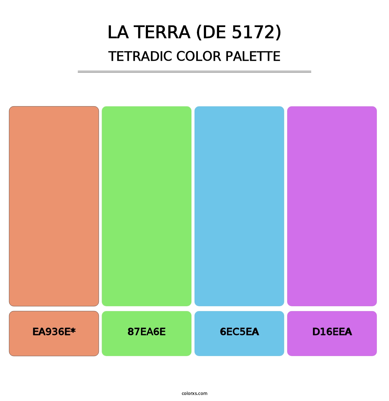 La Terra (DE 5172) - Tetradic Color Palette