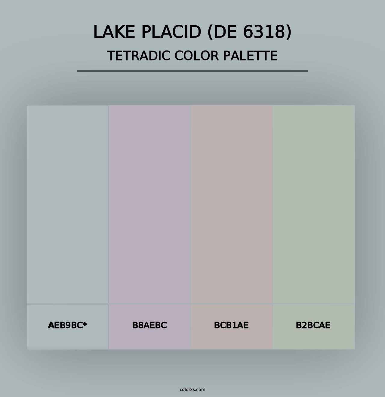 Lake Placid (DE 6318) - Tetradic Color Palette