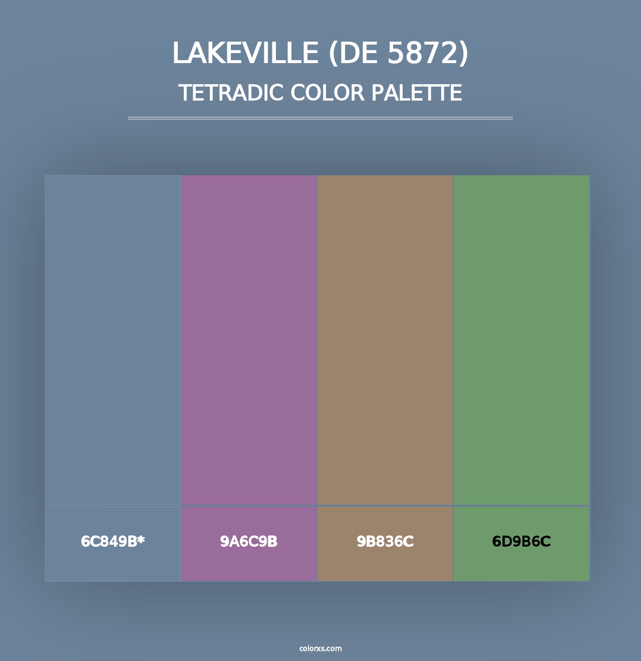 Lakeville (DE 5872) - Tetradic Color Palette