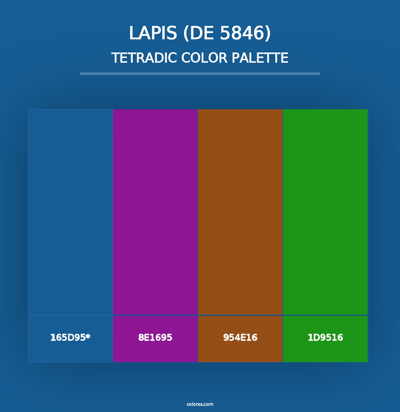 Lapis (DE 5846) - Tetradic Color Palette